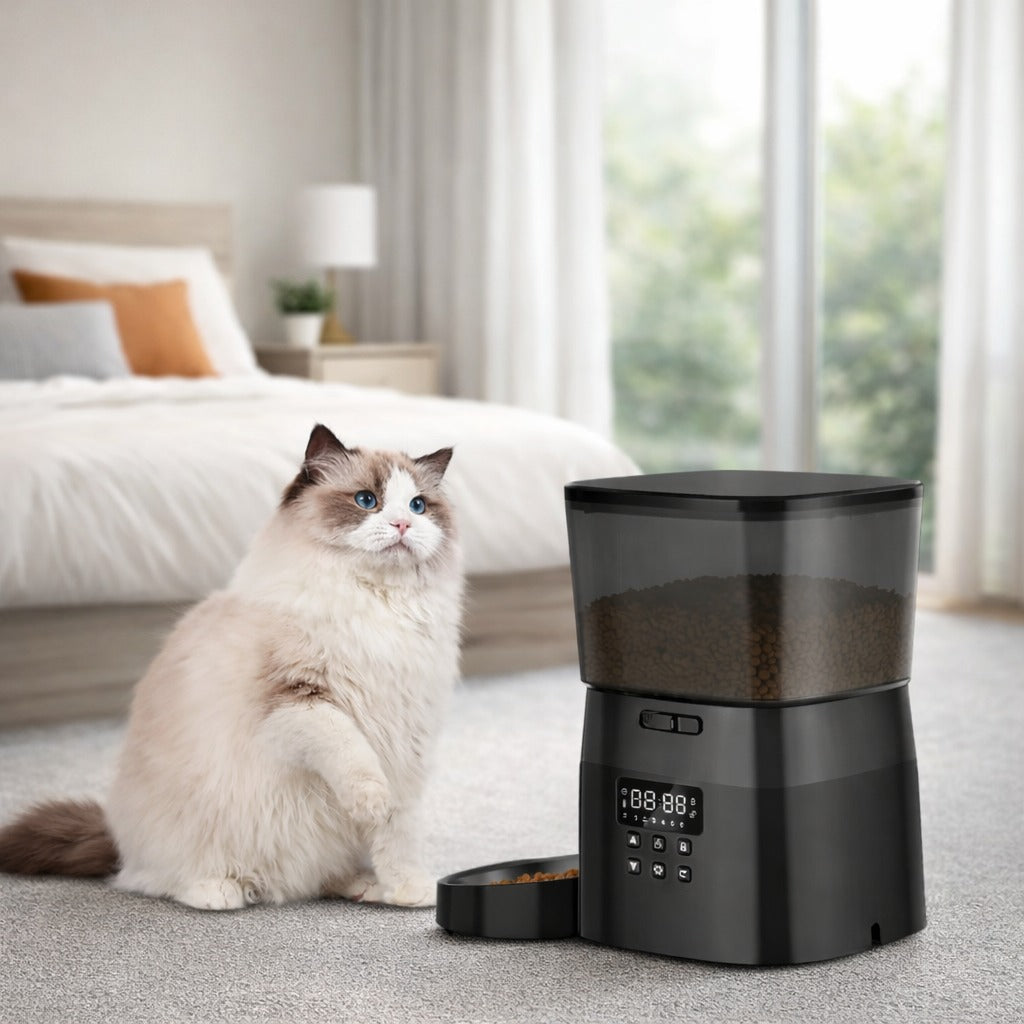 2L Automatic Button Version Food Dispenser For Pets