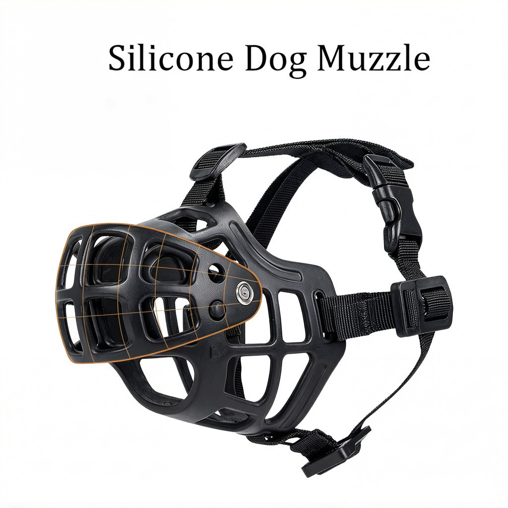Soft Silicone Anti Biting Breathable Dog Muzzle