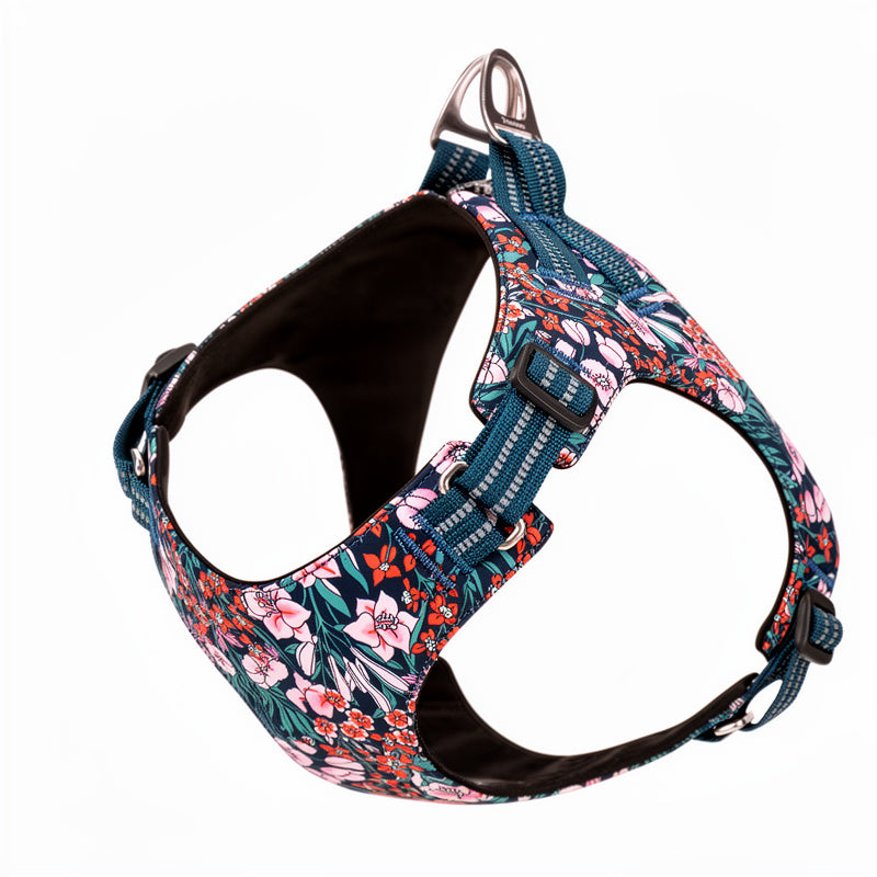 Durable Floral Style Dog Harness