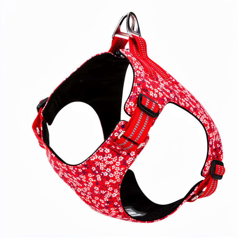 Durable Floral Style Dog Harness
