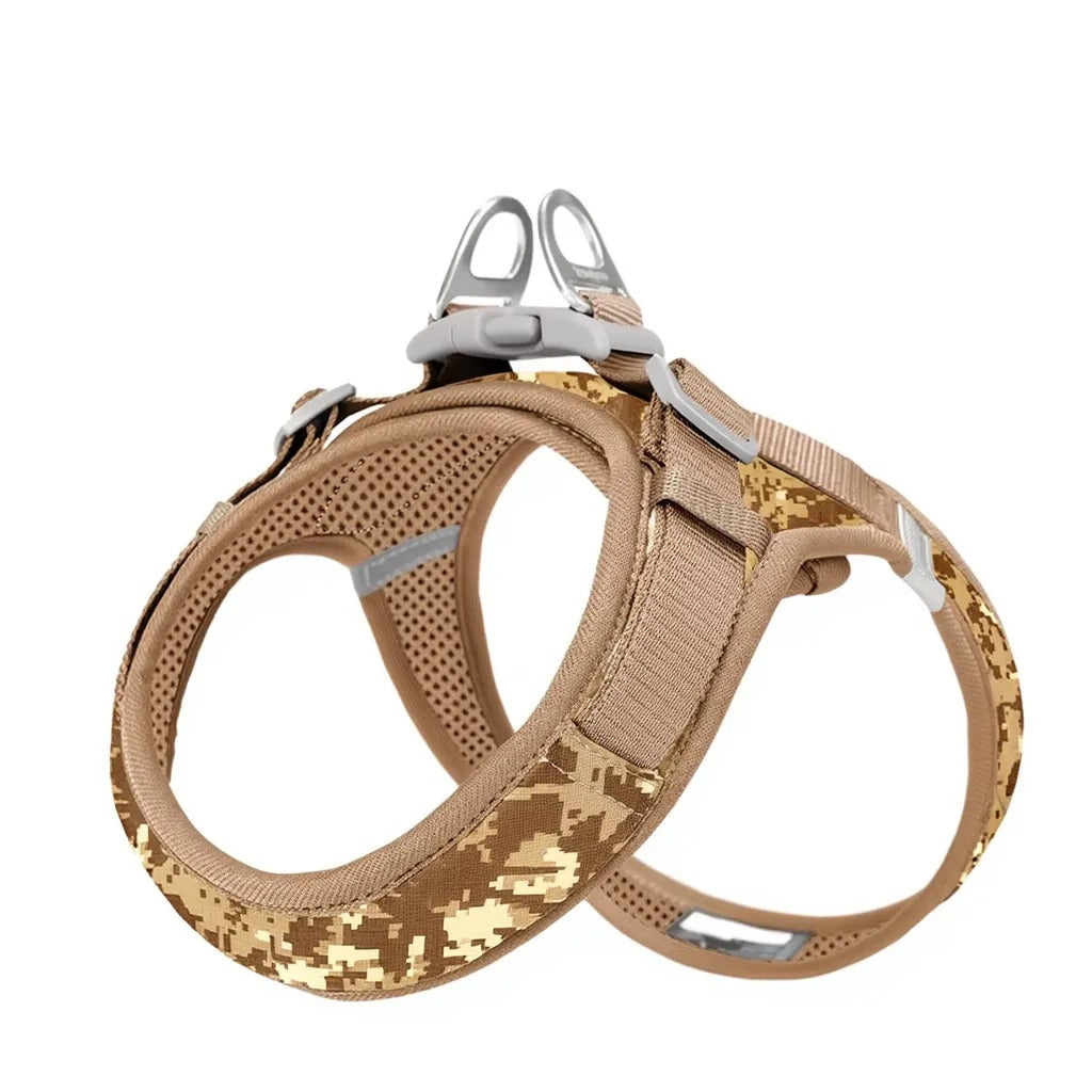 Floral Print Mesh Harness For Dogs & Cats