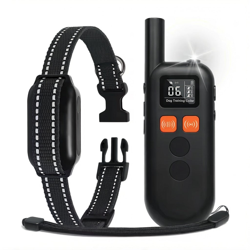 Ultrasonic Rechargeable Training Dog Collar With Remote