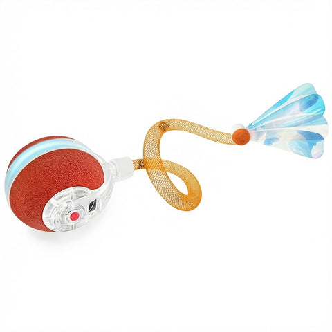 Interactive 3rd Generation Moving Cat Ball With Elastic Mesh Tail