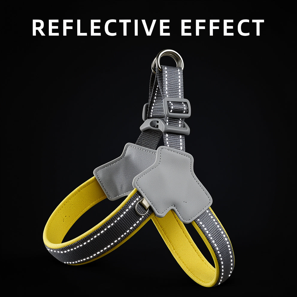 Reflective Dog Harness For Safe Night Walks