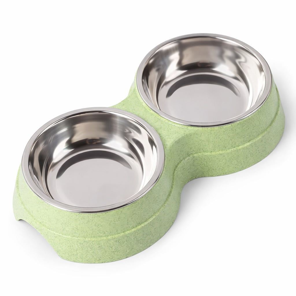 Stainless Steel Double Pet Bowls For Food & Water
