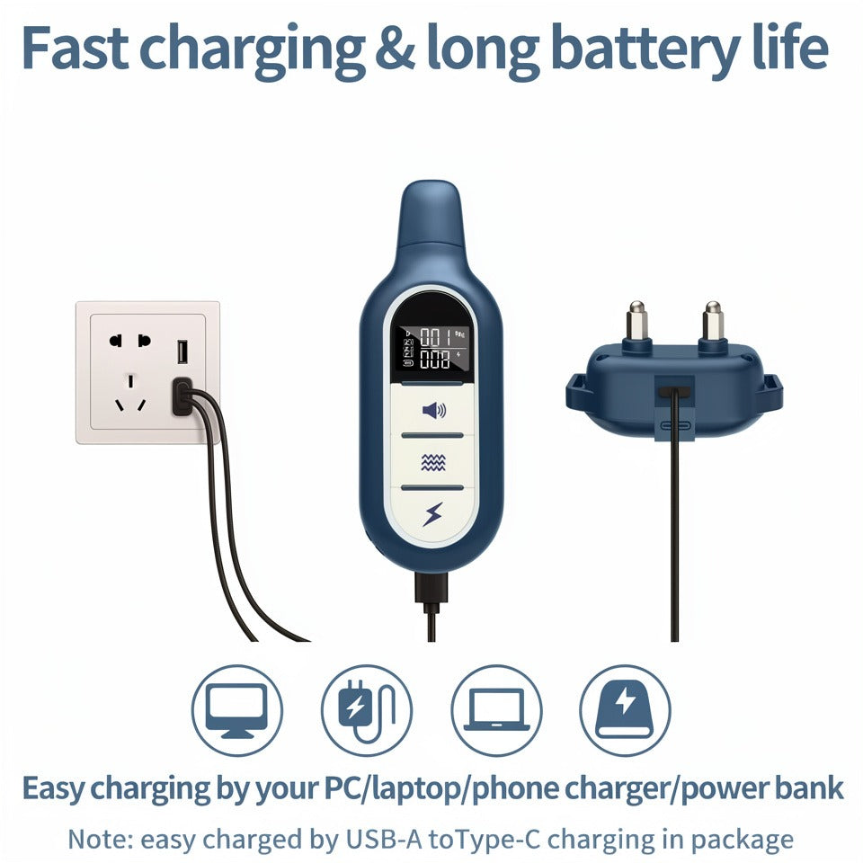 Anti Bark 3300ft Dog Collar With Remote