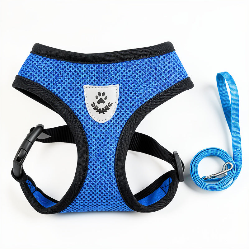 Adjustable Polyester Mesh Breathable Harness For Dogs & Cats