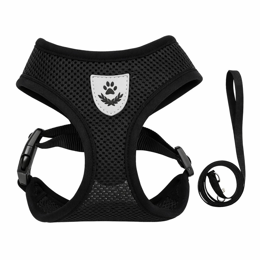 Adjustable Polyester Mesh Breathable Harness For Dogs & Cats