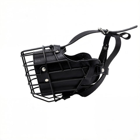 Stainless Steel Cage Style Adjustable Dog Muzzle