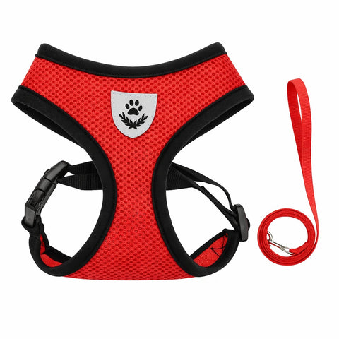 Adjustable Polyester Mesh Breathable Harness For Dogs & Cats
