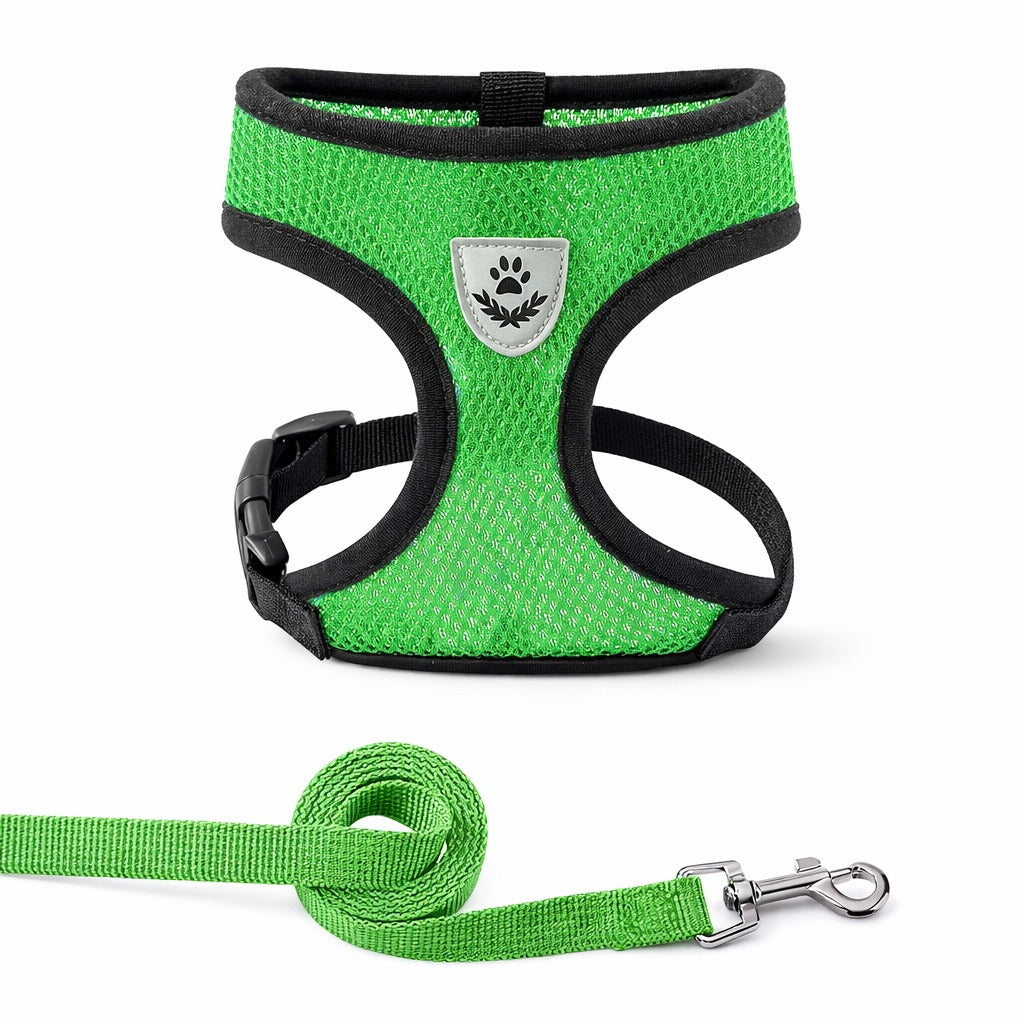 Adjustable Polyester Mesh Breathable Harness For Dogs & Cats