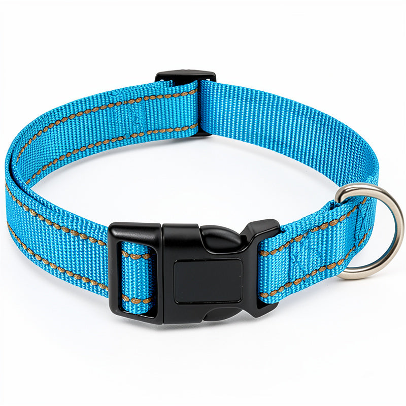 Reflective Strap Adjustable Nylon Dog Collar