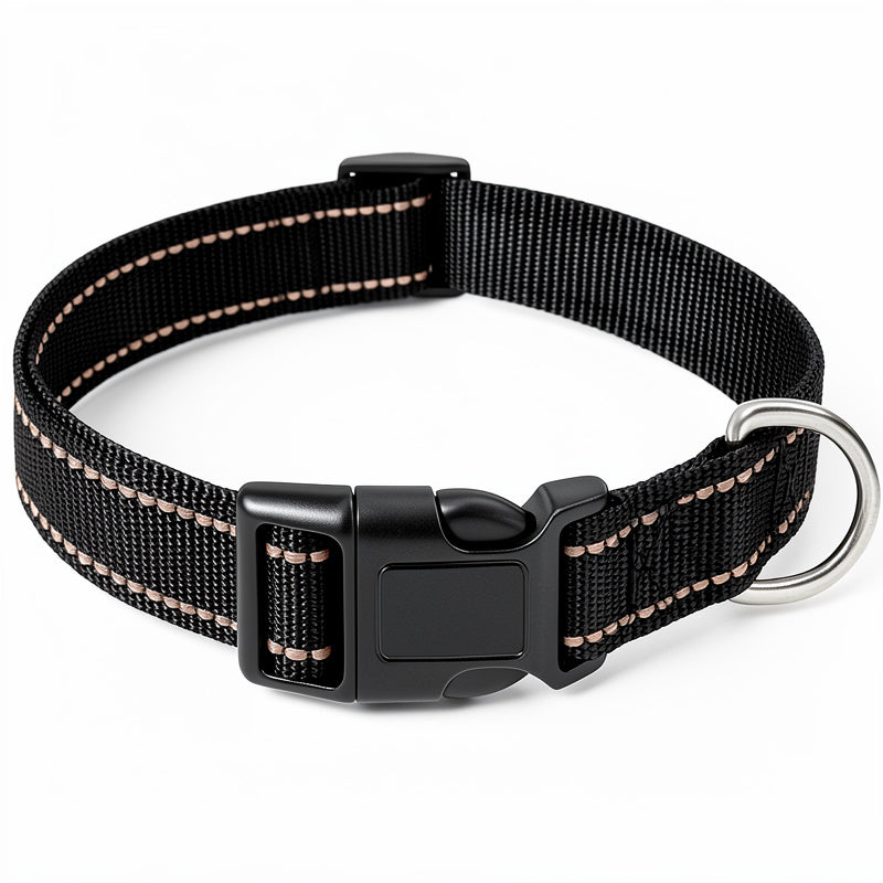 Reflective Strap Adjustable Nylon Dog Collar