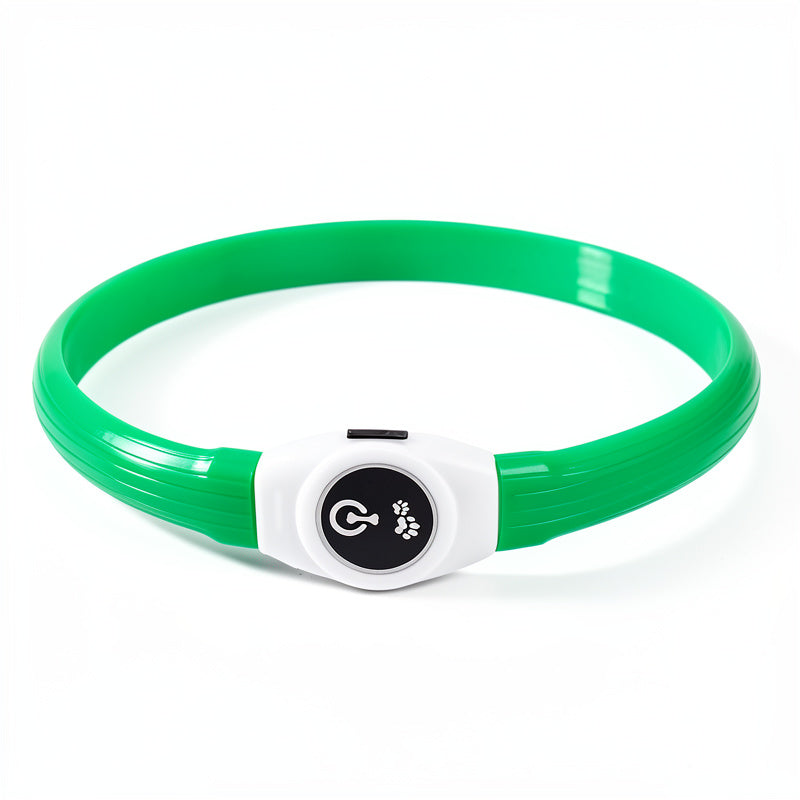 New Led Luminous PVC Waterproof Dog Collar