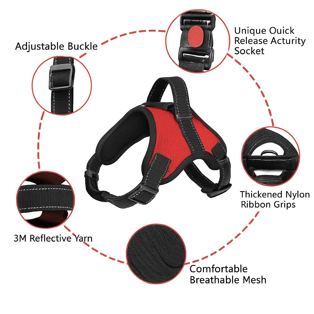 No Pull Reflective Training Dog Harness